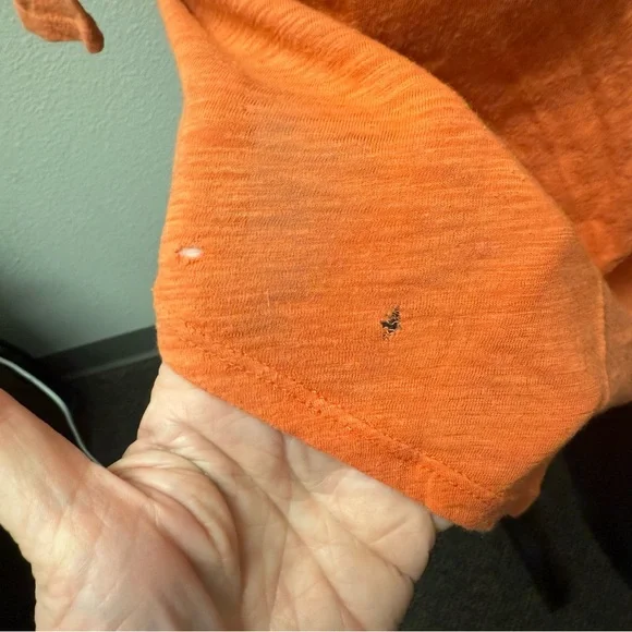 Reba Woman 3X Orange Boho Medallion Print Long Sleeve V-Neck Top Fall - Picture 4 of 9